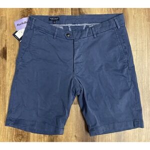 Peter Millar Crown Crafted Mens Size 34 Performance Golf Shorts Navy Blue